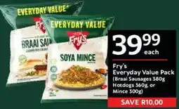 Oxford Freshmarket Fry's Everyday Value Pack offer