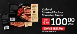 Oxford Freshmarket Oxford Smoked Back or Shoulder Bacon offer