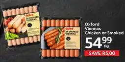 Oxford Freshmarket Oxford Viennas Chicken or Smoked offer