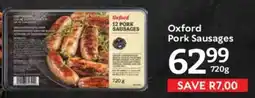 Oxford Freshmarket Oxford Pork Sausages offer