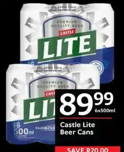 Oxford Freshmarket Castle Lite Beer Cans offer
