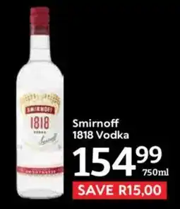 Oxford Freshmarket Smirnoff 1818 Vodka offer