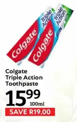 Oxford Freshmarket Colgate Triple Action Toothpaste offer