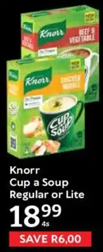 Oxford Freshmarket Knorr Cup a Soup Regular or Lite offer