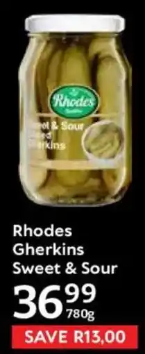 Oxford Freshmarket Rhodes Gherkins Sweet & Sour offer