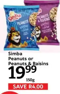 Oxford Freshmarket Simba Peanuts or Peanuts & Raisins offer