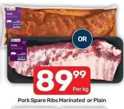 Pick n Pay Pork Spare Ribs Marinated or Plain offer
