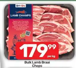 Pick n Pay Bulk Lamb Braai Chops offer