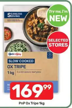 Pick n Pay PnP Ox Tripe 1kg offer