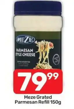 Pick n Pay Meze Grated Parmesan Refill 150g offer