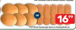 Pick n Pay PnP White Hamburger Buns or Hotdog Rolls 6s offer