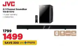 HiFi Corp JVC 2.1 Channel Soundbar TH-BY370 offer