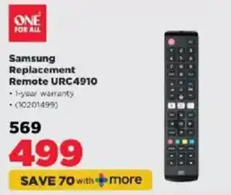 HiFi Corp Samsung Replacement Remote URC4910 offer