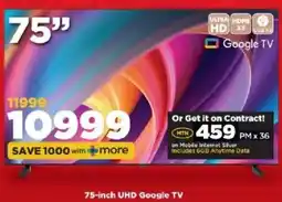 HiFi Corp 75-inch UHD Google TV offer