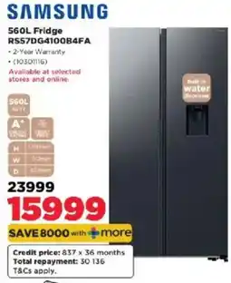 HiFi Corp SAMSUNG 560L Fridge offer