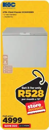 HiFi Corp KIC Chest Freezer KCG305WH offer