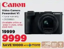 HiFi Corp Canon Video Camera Powershot V1 offer