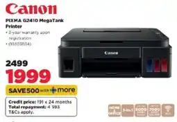 HiFi Corp Canon PIXMA G2410 MegaTank Printer offer