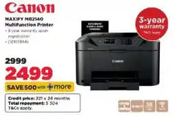 HiFi Corp Canon MAXIFY MB2140 Multifunction Printer offer