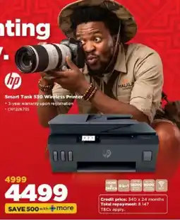 HiFi Corp hp Smart Tank 530 Wireless Printer offer