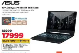HiFi Corp ASUS TUF A15 Ryzen™7 8845HS 8GB 512GB offer