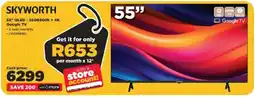 HiFi Corp Skyworth 55" QLED 55Q6600k + 4K Google TV offer