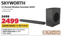 HiFi Corp SKYWORTH 3.1 Channel Wireless Soundbar SS531 offer