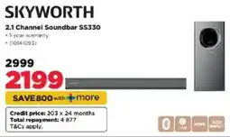 HiFi Corp SKYWORTH 2.1 Channel Soundbar SS330 offer
