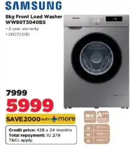 HiFi Corp SAMSUNG 8kg Front Load Washer offer