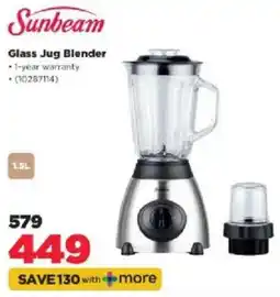HiFi Corp Sunbeam Glass Jug Blender offer
