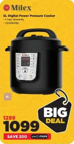 HiFi Corp Milex 6L Digital Power Pressure Cooker offer