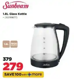 HiFi Corp Sunbeam 1.8L Glass Kettle offer