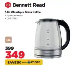 HiFi Corp Bennett Read 1.8L Classique Glass Kettle offer