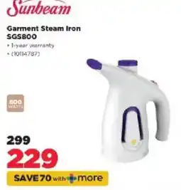 HiFi Corp Sunbeam Garment Steam Iron SGS800 offer