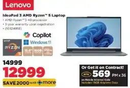 HiFi Corp Lenovo IdeaPad 3 AMD Ryzen 5 Laptop offer