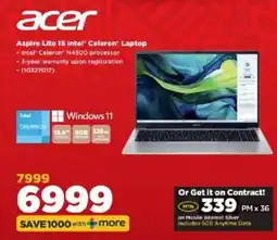 HiFi Corp Acer Aspire Lite 15 Intel Celeron Laptop offer