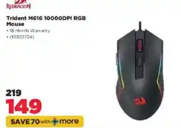 HiFi Corp Redragon Trident M616 10000DPI RGB Mouse offer