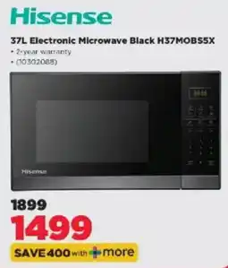 HiFi Corp Hisense 37L Electronic Microwave Black offer