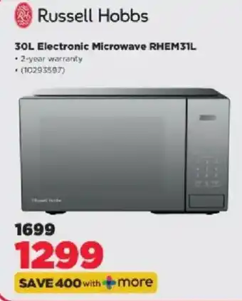 Russell Hobbs 30L Electronic Microwave RHEM31L