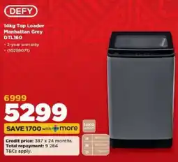 HiFi Corp DEFY 14kg Top Loader Manhattan Grey offer
