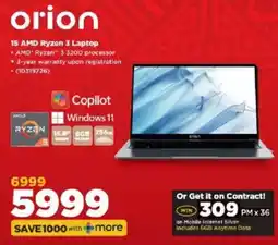 HiFi Corp Orion 15 AMD Ryzen 3 Laptop offer