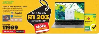 HiFi Corp Acer Aspire 15 AMD Ryzen 5 Laptop offer