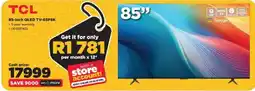 HiFi Corp TCL 85-Inch QLED TV-85P8K offer
