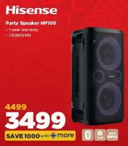 HiFi Corp Hisense Party Speaker HP100 offer