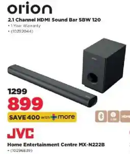HiFi Corp Orion 2.1 Channel HDMI Sound Bar SBW 120 offer