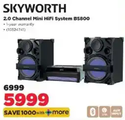 HiFi Corp SKYWORTH 2.0 Channel Mini HiFi System BS800 offer