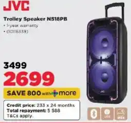 HiFi Corp JVC Trolley Speaker N518PB offer