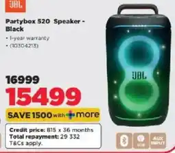 HiFi Corp Partybox 520 Speaker - Black offer