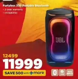 HiFi Corp Partybox 330 Portable Bluetooth JBL offer