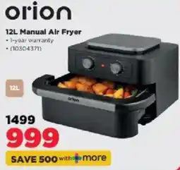 HiFi Corp Orion 12L Manual Air Fryer offer